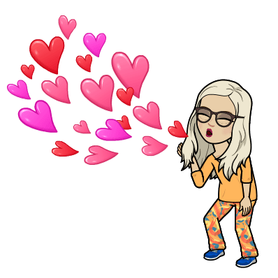 Blowing heart kisses