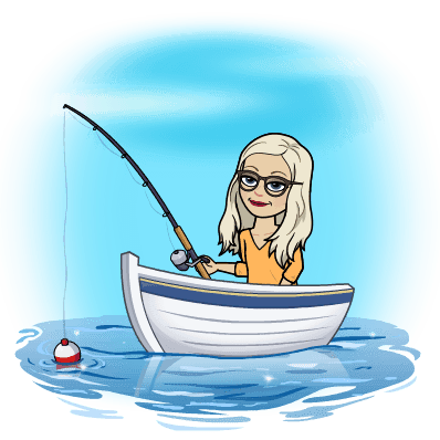 Fishing in a boat