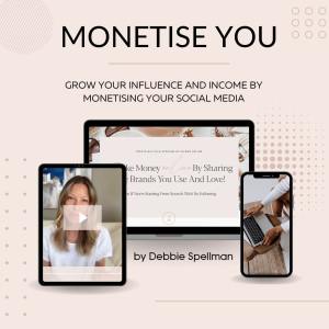 Monitise You course. Grow your influence and income by monetising your social media