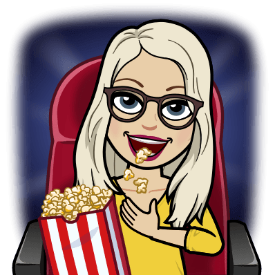 I enjoy watching a movie and eating popcorn.