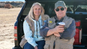 Shelley Carney and Toby Younis working on New Mexico Day Trips