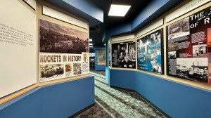 Rockets exhibit inside the Space History Museum