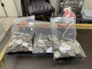 Bags of coins