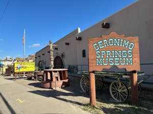 Geronimo Springs Museum sign