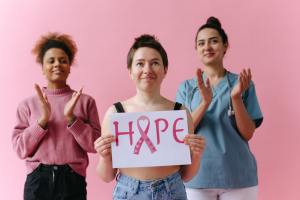 Women with Hope sign